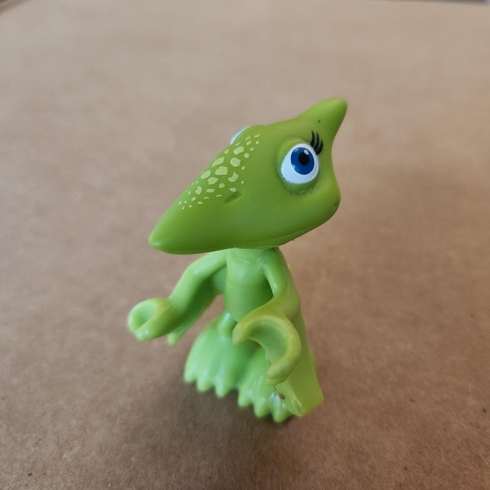 Dinosaur Train Tiny Pteranodon Green Mega Bloks Mini Figure Toy Hasbro 2.5" HTF